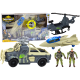 Karinis rinkinys su tarnsporto priemonėmis ir kareiviais Lėlės ir žaidimų rinkiniai