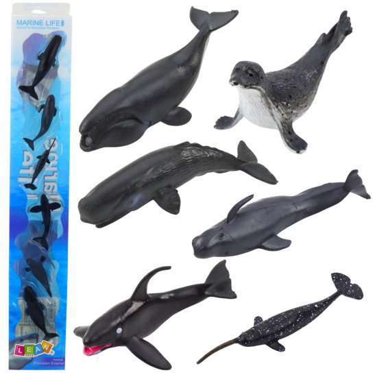 Jūrų žinduolių figūrėlių rinkinys 6-8cm 6vnt 23295 - Žaislai Jūrų žinduolių figūrėlių rinkinys 6-8cm 6vnt Gyvūnų figurėlės