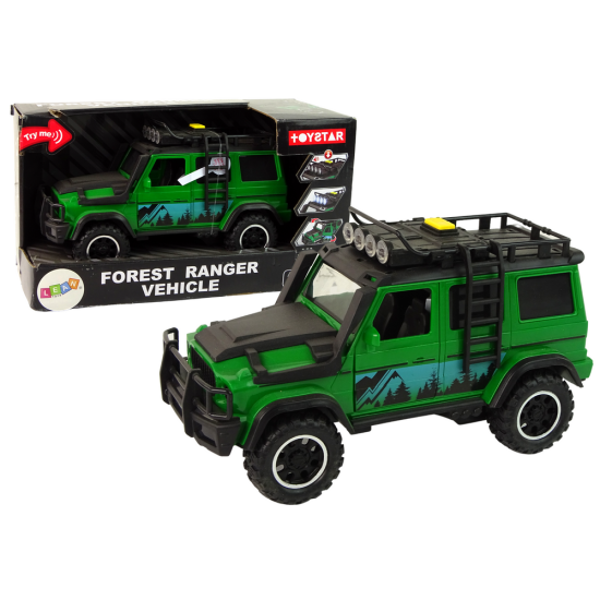 Off-Road Car 1:14 Lights Sound Green Žaisliniai automobiliai