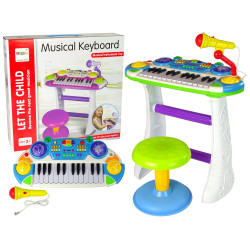 Muzikinis pianinas vaikams su mikrofonu Muzikinis pianinas vaikams su mikrofonu
