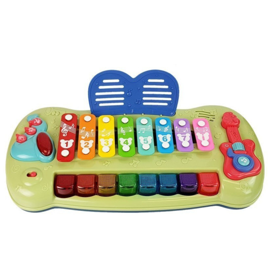 Kūdikio ksilofonas pianinas su apšviestais klavišais Muzikos instrumentai