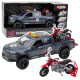 Pickup Truck With Engine Lights Sounds Gray 1:12 Žaisliniai automobiliai