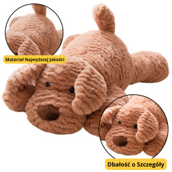 Rusvas pliušinis žaislas šuo