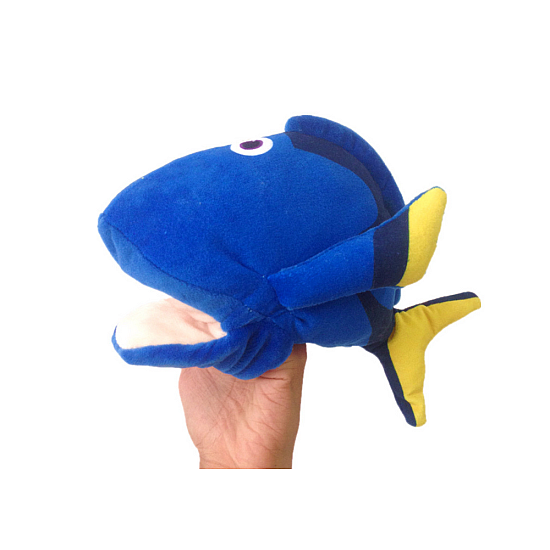 Pliušinė mėlyna žuvelė 25 cm Pliušiniai žaislai