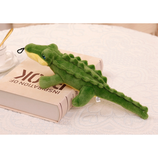 Plush Crocodile with Squeaker Colorful Mascot 30cm Pliušiniai žaislai