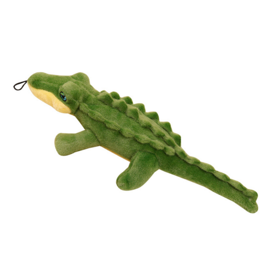 Plush Crocodile with Squeaker Colorful Mascot 30cm Pliušiniai žaislai