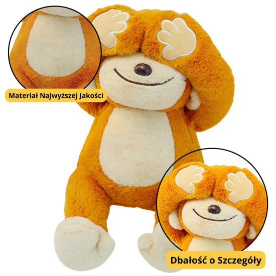 Plush Mascot Cuddly Toy Monkey With Magnets Brown 23cm Pliušiniai žaislai