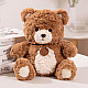 Plush Mascot Cuddly Toy Teddy Bear with Medallion Brown 25cm Pluusi mänguasjad