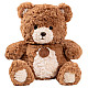 Plush Mascot Cuddly Toy Teddy Bear with Medallion Brown 25cm Pluusi mänguasjad