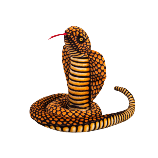 Plush Mascot Snake King Cobra Brown 100 cm Pliušiniai žaislai