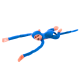 Plush Monkey Mascot with Sound, Blue 80 cm Pliušiniai žaislai
