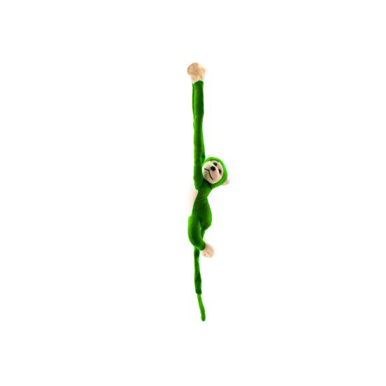Plush Monkey Mascot with Sound, Green 80 cm Pliušiniai žaislai