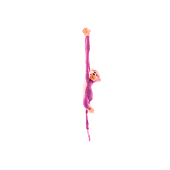 Plush Monkey Mascot with Sound, Pink 60 cm Pliušiniai žaislai