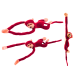Plush Monkey Mascot with Sound, Red 80 cm Pliušiniai žaislai