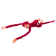Plush Monkey Mascot with Sound, Red 80 cm Pliušiniai žaislai