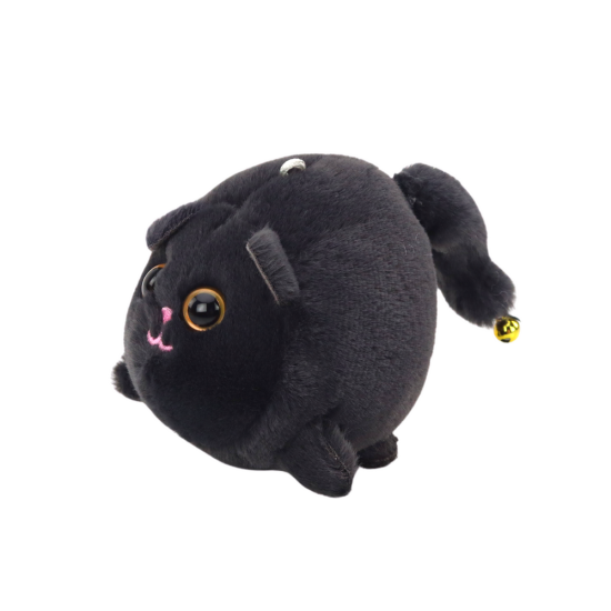 Plush Stretched Cat Jumping Mascot Black Pliušiniai žaislai