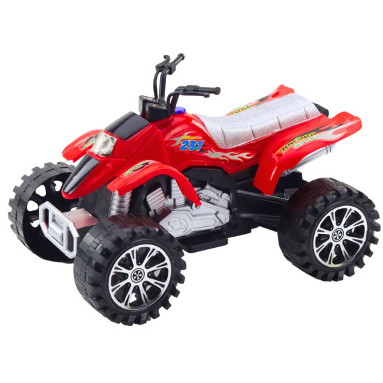 Quad Terrain Drive Treaded Wheels Red Žaisliniai automobiliai