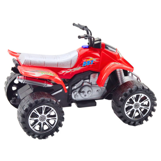 Quad Terrain Drive Treaded Wheels Red Žaisliniai automobiliai