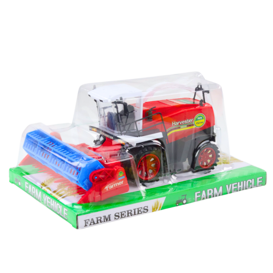 Combine Harvester Farm Agricultural Header Drive Red Žaisliniai automobiliai