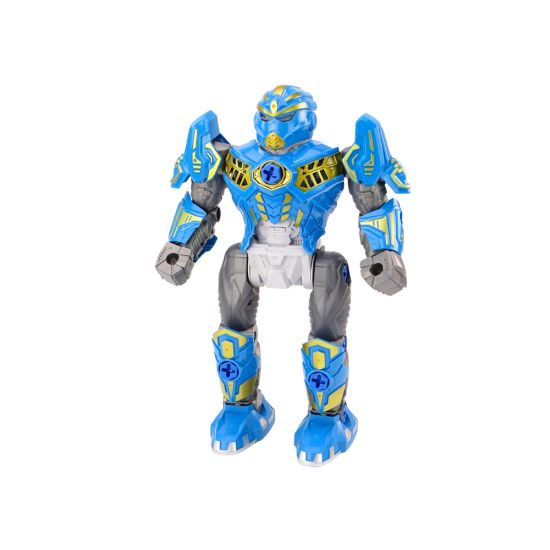 Surenkamas mėlynas robotas