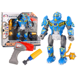 Surenkamas mėlynas robotas