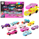 Set of Pink Cars for Girls 10pcs Žaisliniai automobiliai