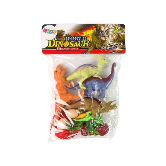 Dinozaurų figūrėlių rinkinys su priedais, 15 dalių 15167 - Žaislai Dinozaurų figūrėlių rinkinys su priedais, 15 dalių Gyvūnų figurėlės