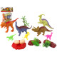 Dinozaurų figūrėlių rinkinys su priedais, 15 dalių 15167 - Žaislai Dinozaurų figūrėlių rinkinys su priedais, 15 dalių Gyvūnų figurėlės