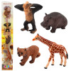 Zestaw mini figurek dzikich zwierząt 6-9cm 4szt.