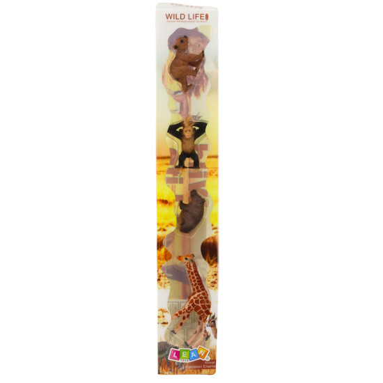 Laukinių gyvūnų mini figūrėlių rinkinys 6-9cm 4vnt 23301 - Žaislai Laukinių gyvūnų mini figūrėlių rinkinys 6-9cm 4vnt Gyvūnų figurėlės