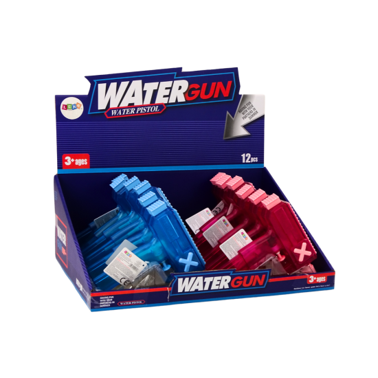 Mažas skaidrus vandens pistoletas Šautuvai