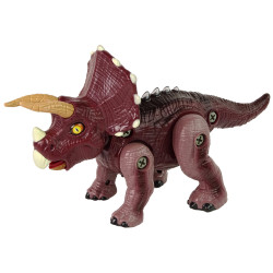 Rudas išardomas dinozauras su grąžtu