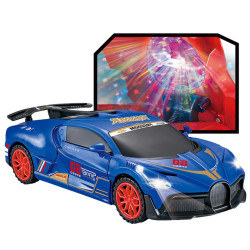 Sportinis automobilis su kliūčių jutikliu