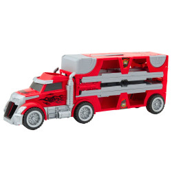 Sulankstomas sunkvežimio rinkinys su lenktynių trasa