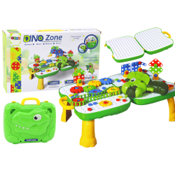 Stalo lagamino rinkinys su geometrinėmis figūromis ir atsuktuvu