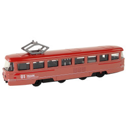 Raudonas traukinys su frikcine pavara