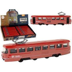 Raudonas traukinys su frikcine pavara