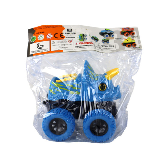 Triceratops Friction Drive Vehicle Blue Žaisliniai automobiliai