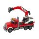 Truck With Excavator Tractor Excavator Sound Lights Žaisliniai automobiliai