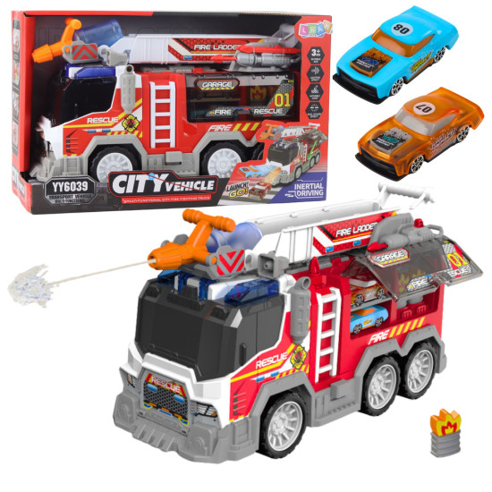 Fire Truck Fire Department Drive Moving Elements Lights Sounds Žaisliniai automobiliai