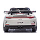 Vaikiškas baltas elektrinis automobilis Porsche GT3 DK-P911