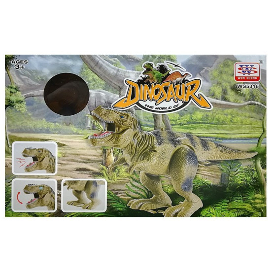 Rudas baterijomis maitinamas dinozauras Tyrannosaurus Rex Dinozaurai