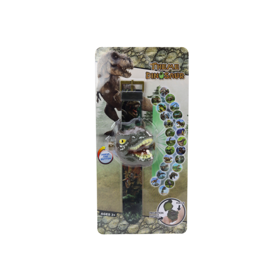 Tiranosauro Rekso laikrodis su projektoriumi Dinozaurai