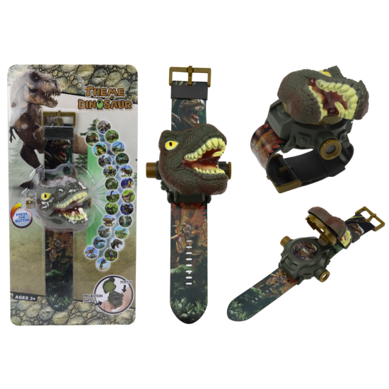 Tiranosauro Rekso laikrodis su projektoriumi Dinozaurai