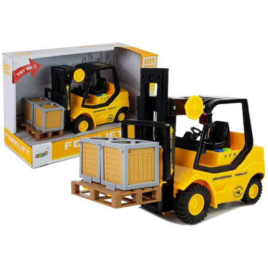 Šakinis krautuvas su dėžėmis Žaisliniai automobiliai