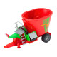 Green Agricultural Tractor with Trailer and Feed Mixer 50cm Žaisliniai automobiliai