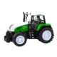 Green Agricultural Tractor with Trailer and Feed Mixer 50cm Žaisliniai automobiliai