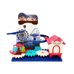 Baterijomis maitinamas krumpliaračių automobilio slydimo kaladėlių rinkinys Baterijomis maitinamas krumpliaračių automobilio slydimo kaladėlių rinkinys