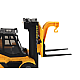 Yellow Forklift 1:16 Moving Forks Sounds Lights Žaisliniai automobiliai