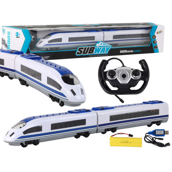 Nuotoliniu būdu valdomas traukinys 65 cm R/C žibintai 7158 - Žaislai Nuotoliniu būdu valdomas traukinys 65 cm R/C žibintai Radijo bangomis valdomi žaislai